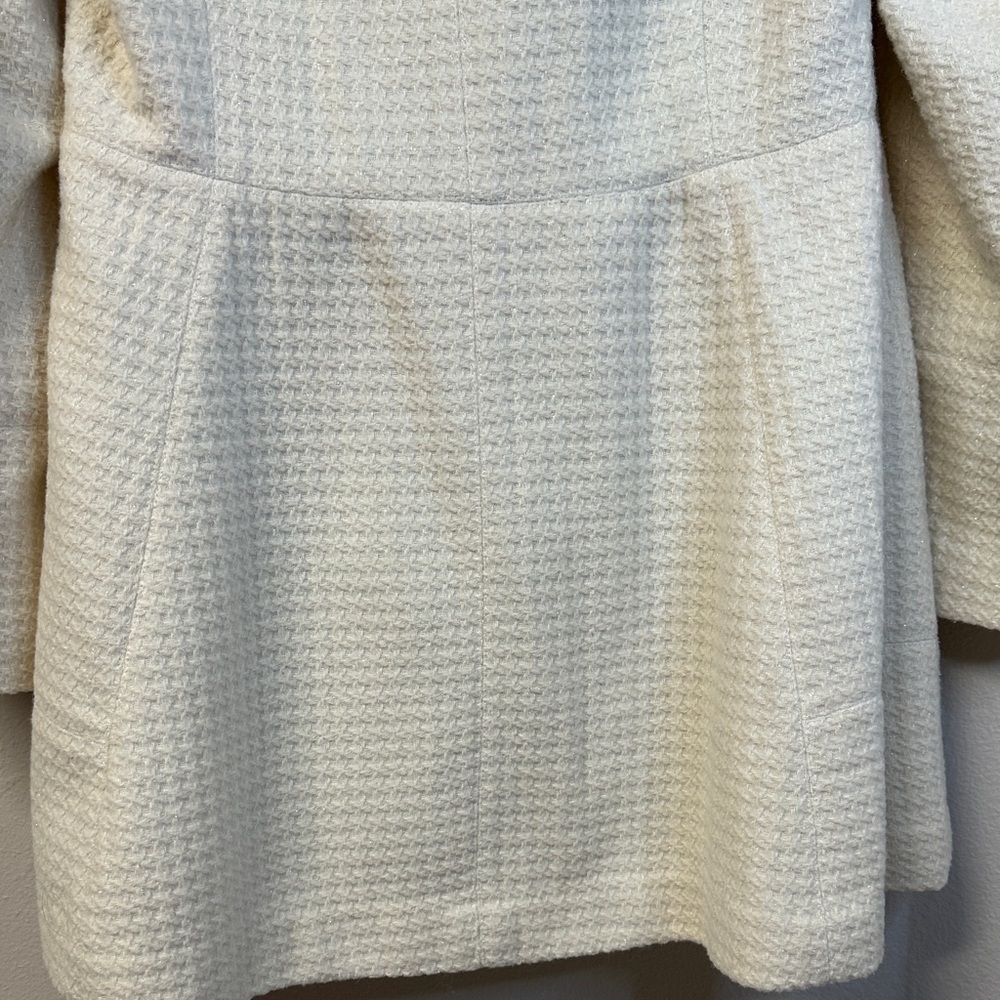 Worthington Cream Double-Breasted Wool Blend Pea Coat Size L - Picture 5 of 6